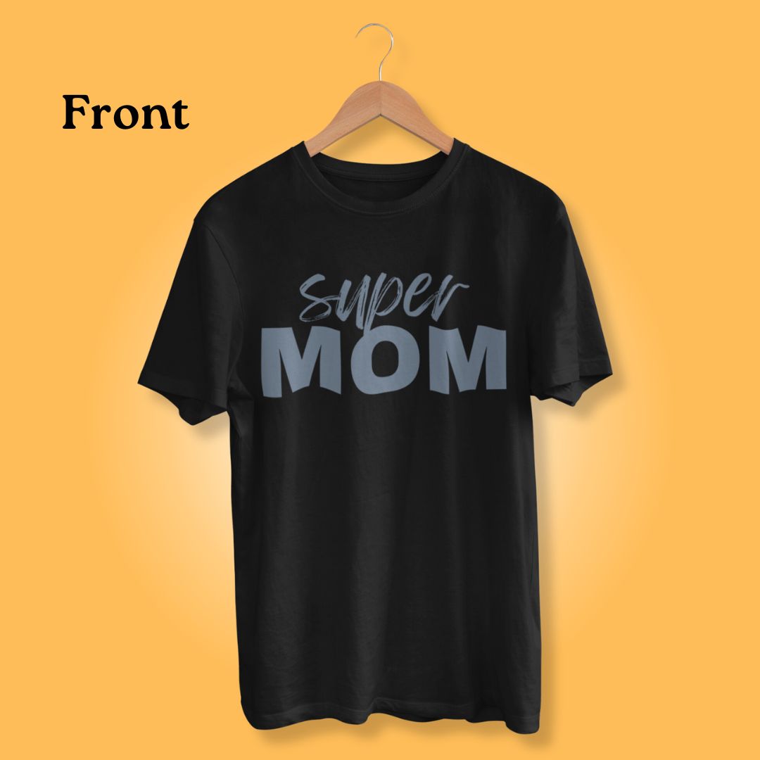 Super Mom Oversized Printed T-Shirt - Faztroo