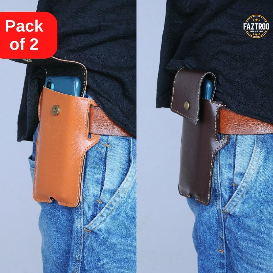 Waist Belt Mobile Pouch Cover (Pack of 2) - Faztroo