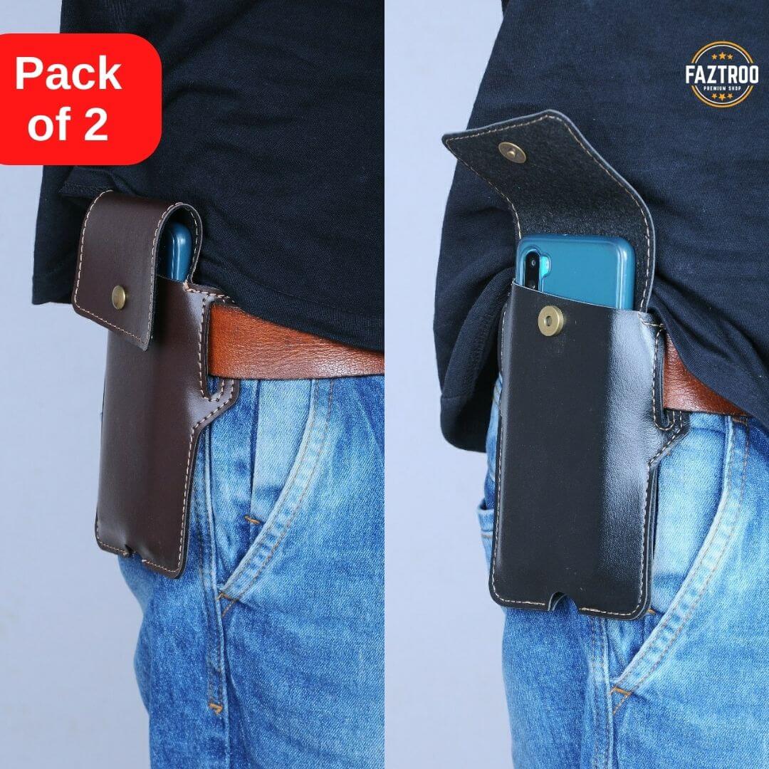 Waist Belt Mobile Pouch Cover (Pack of 2) - Faztroo