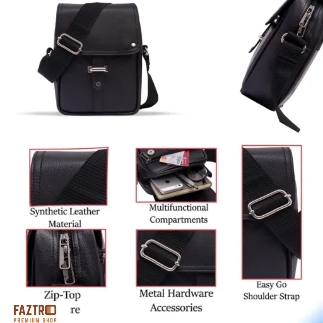 Messenger Bag for Men in PU Leather (Style-303) - Faztroo