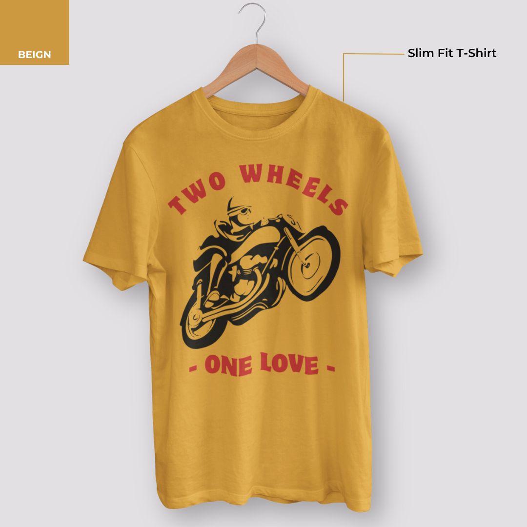 Men's Two Wheels Bikers T-Shirt - Faztroo