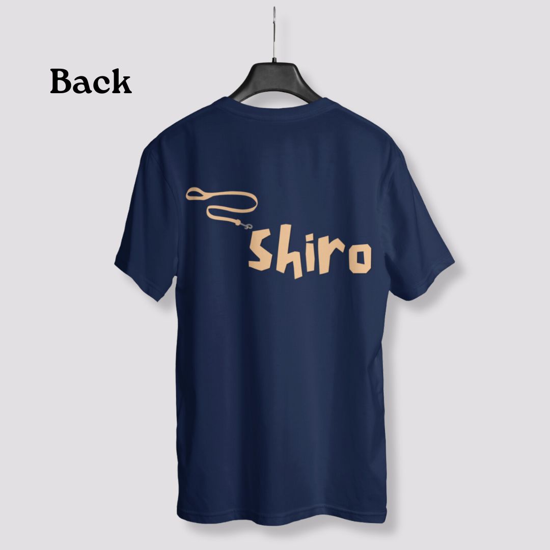 Shiro Dog Front & Back Printed T-Shirt - Faztroo