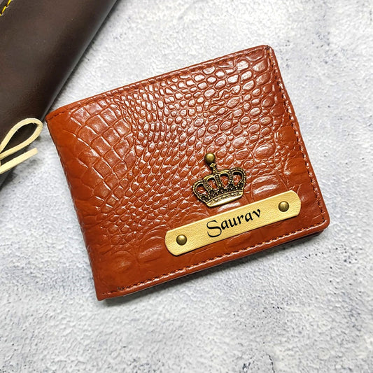 Men's Name and Charm Personalized Wallet - Faztroo