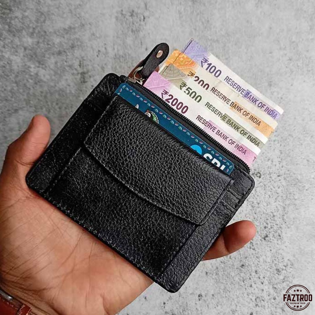 Micro Leather Card Holder Wallet (Pack of 2) - Faztroo