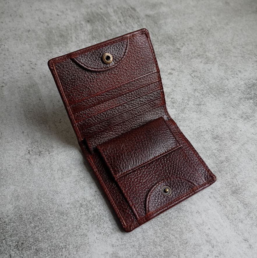 BULLCAPTAIN Leather Purse RFID Card Holder Wallet - halalcitymart