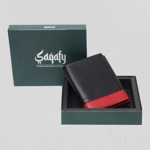 Saqafy Tri Fold Leather Wallet - Faztroo