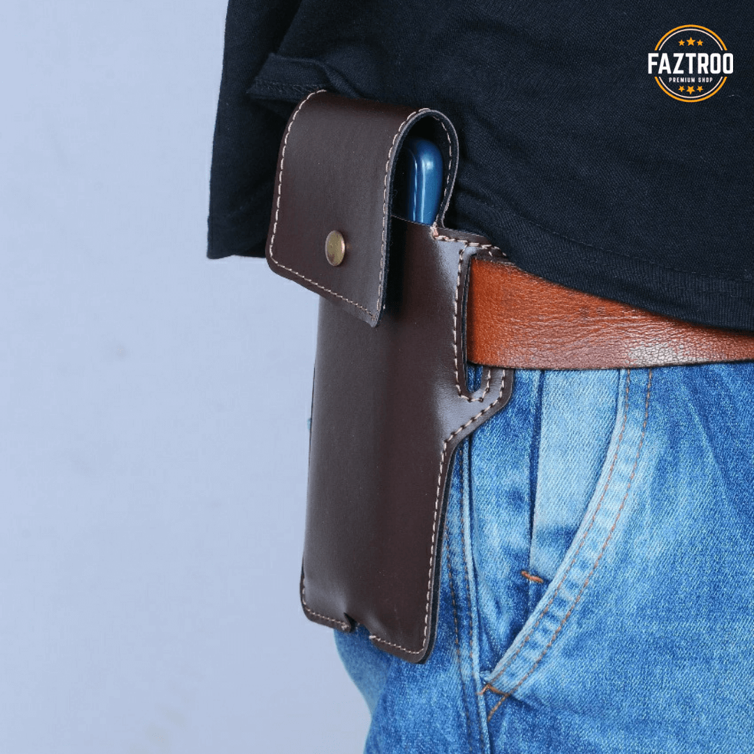 Waist Belt Mobile Pouch/Holster Cover for Men (Pack of 2) - Faztroo