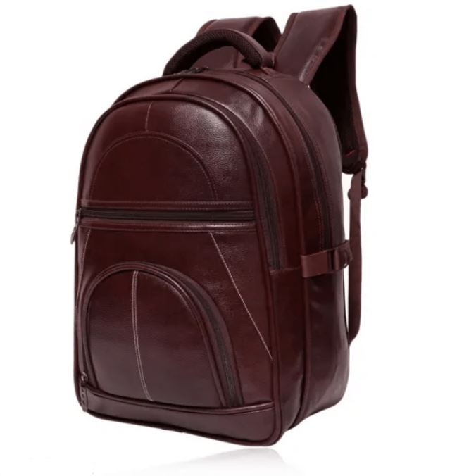 Faux Leather Laptop Backpack 28 Litres (Style-305) - Faztroo